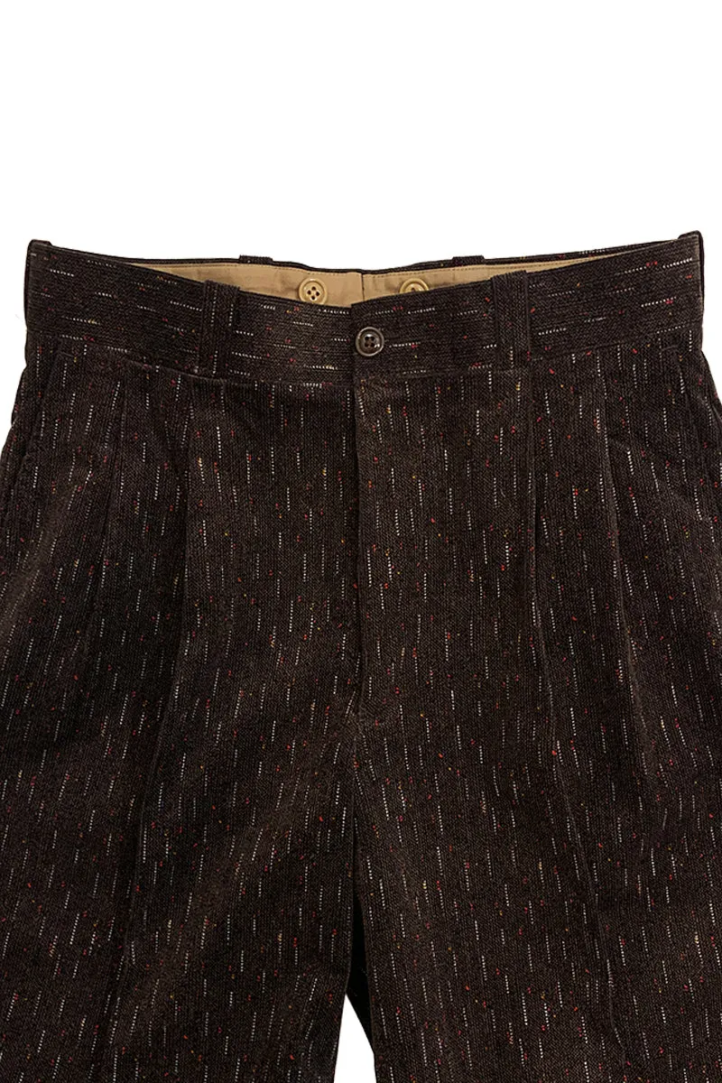 Print Corduroy 2Tack Work Trousers