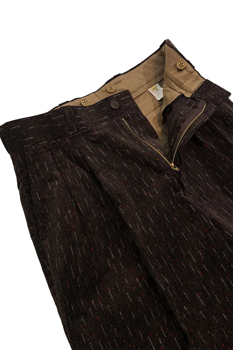 Print Corduroy 2Tack Work Trousers