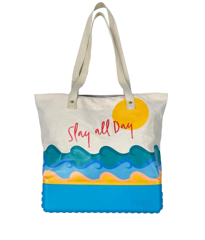 Printed Canvas Bogg Bag - Slay All Day