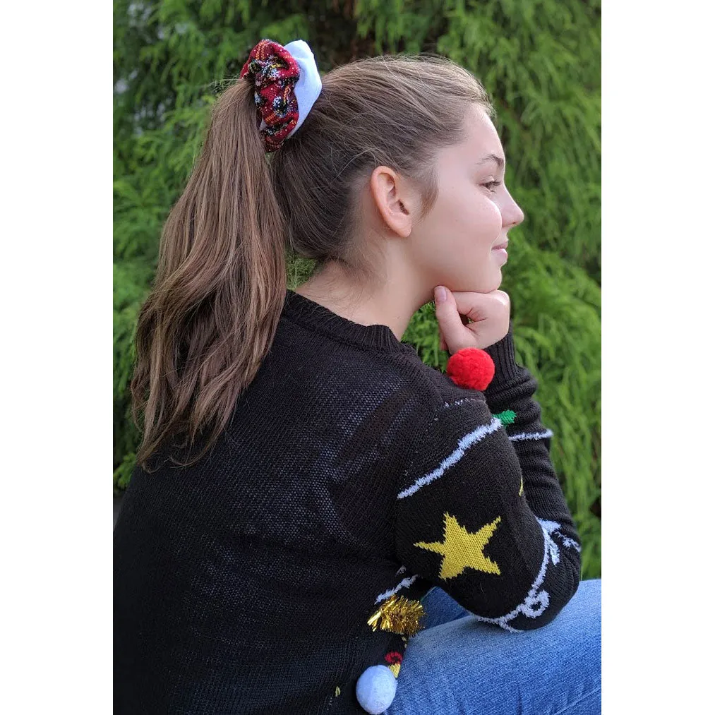 Printed Fabric Hair Scrunchie