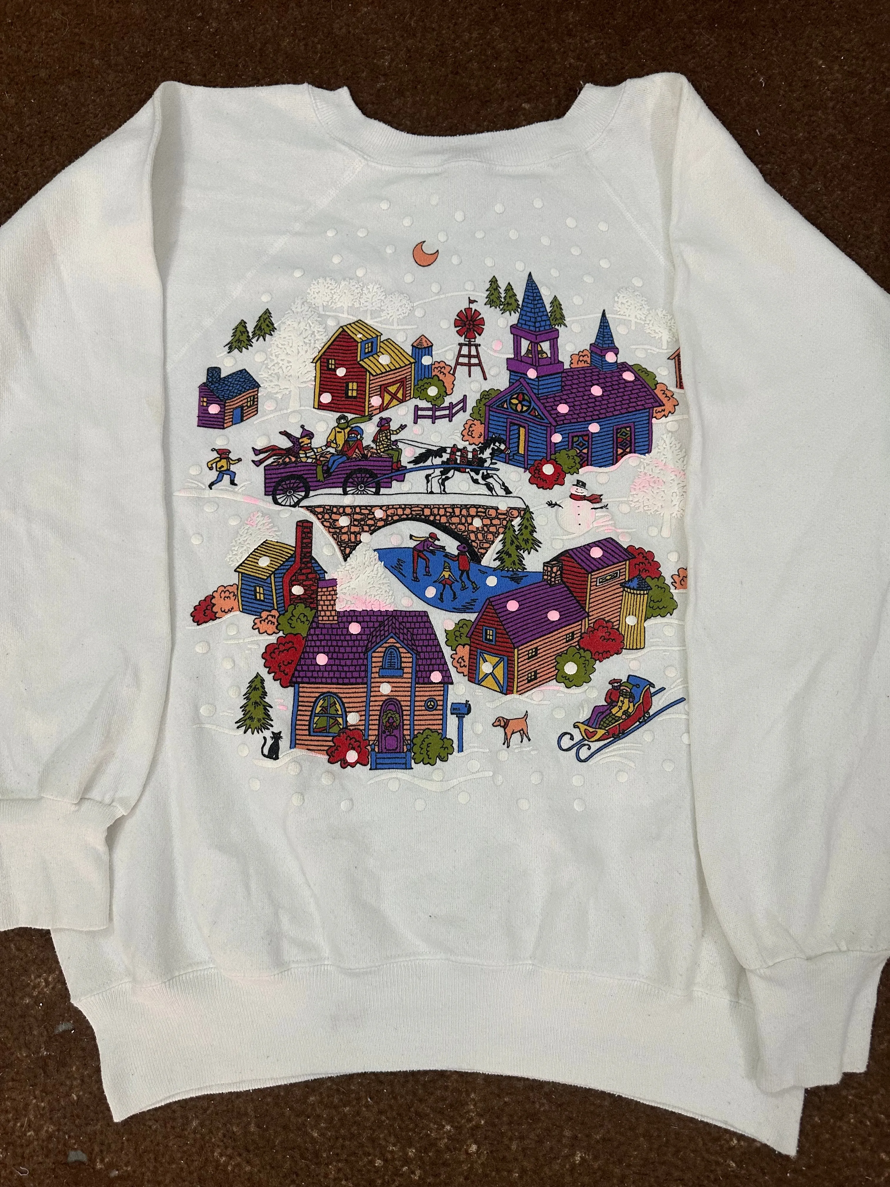 Printed,Cartoon Roundneck Sweatshirts