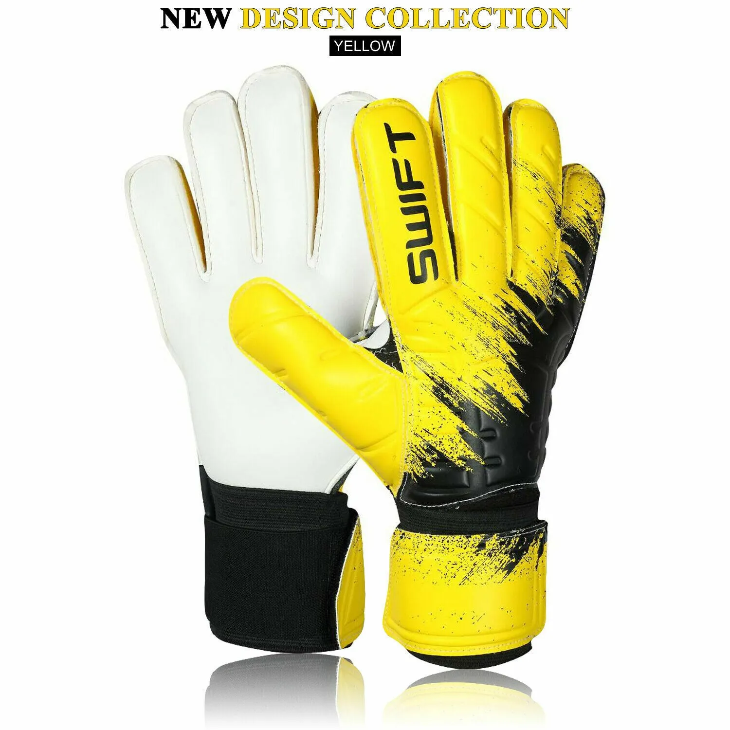 Pro Roll Finger Saver Goalkeeper Goalie Gloves