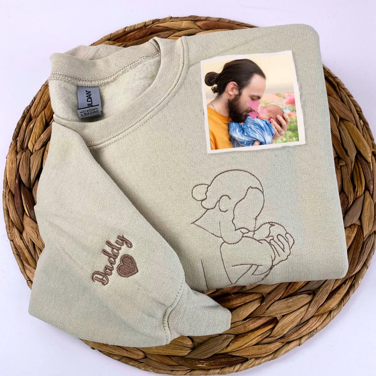 Proud Dad Twin Pack: Custom Embroidered Sweatshirt & Hat