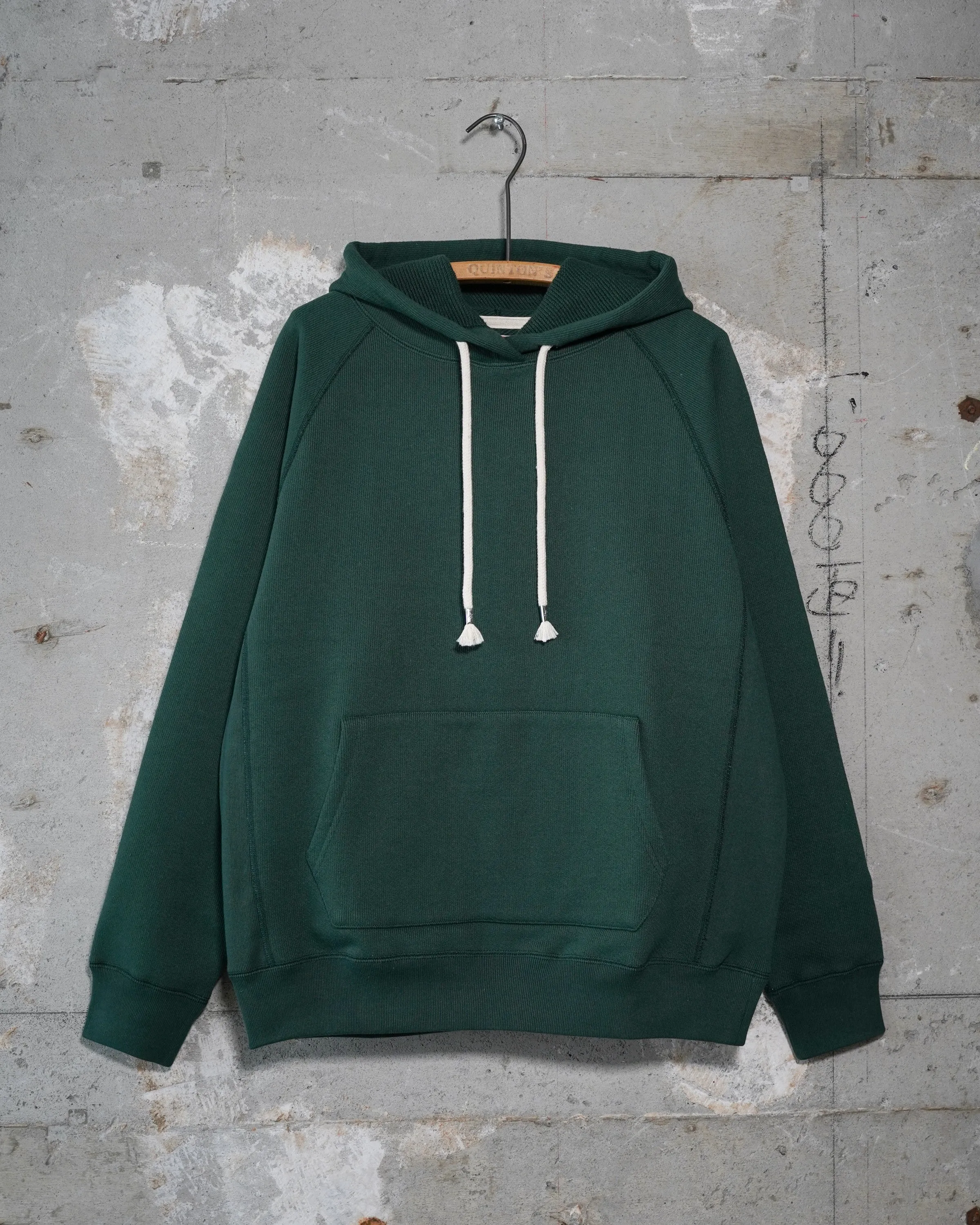 Pullover Hoodie - 876gsm Double Heavyweight French Terry - Green