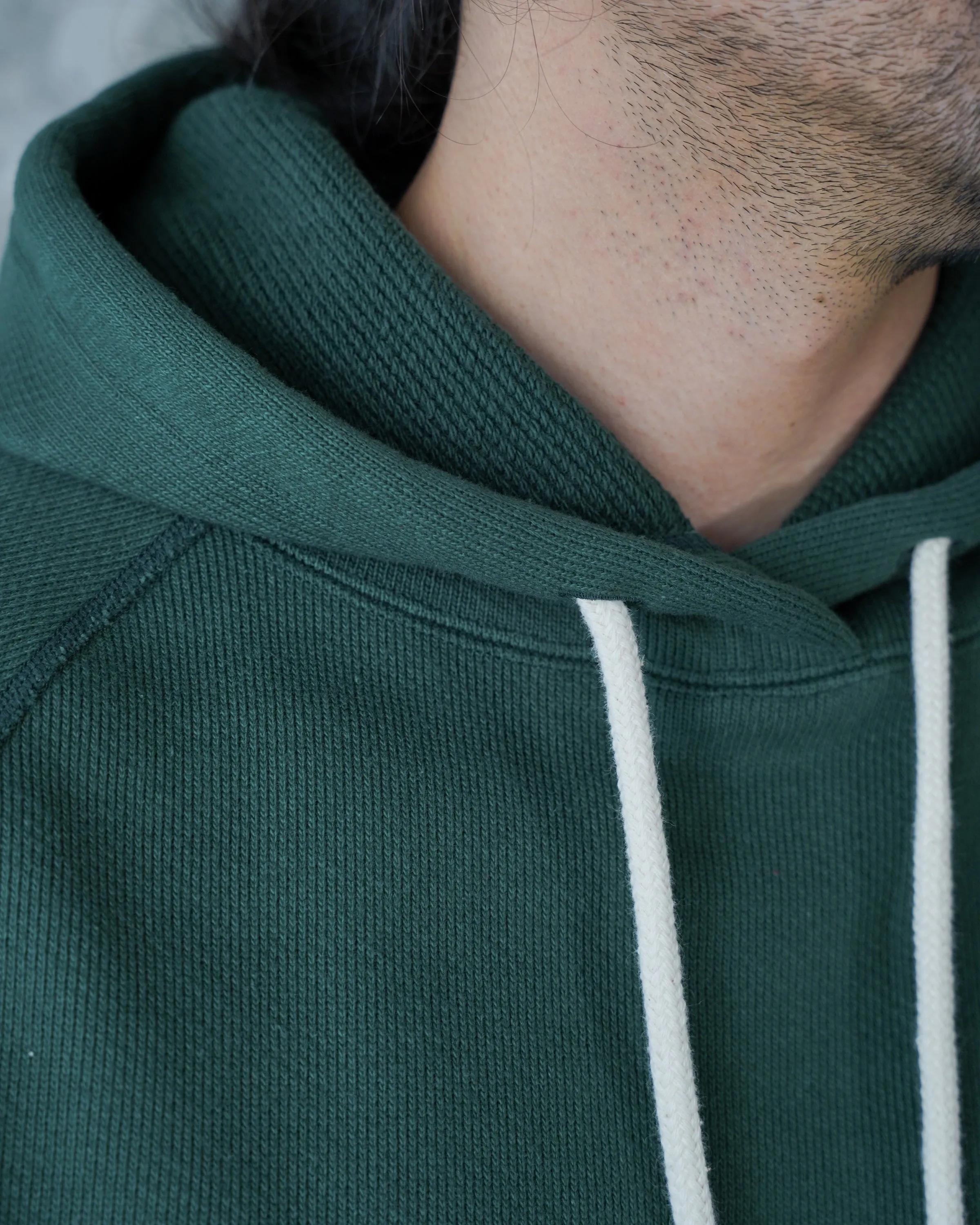 Pullover Hoodie - 876gsm Double Heavyweight French Terry - Green