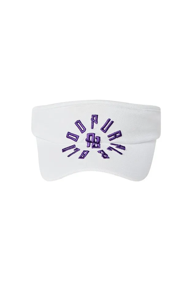 PURPLE BLOOD ARCH SYMBOL Ribbon Sun Visor