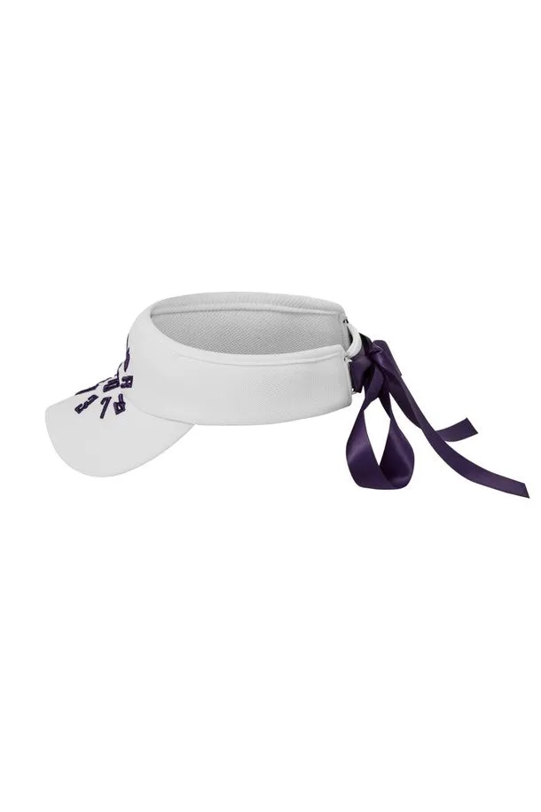 PURPLE BLOOD ARCH SYMBOL Ribbon Sun Visor