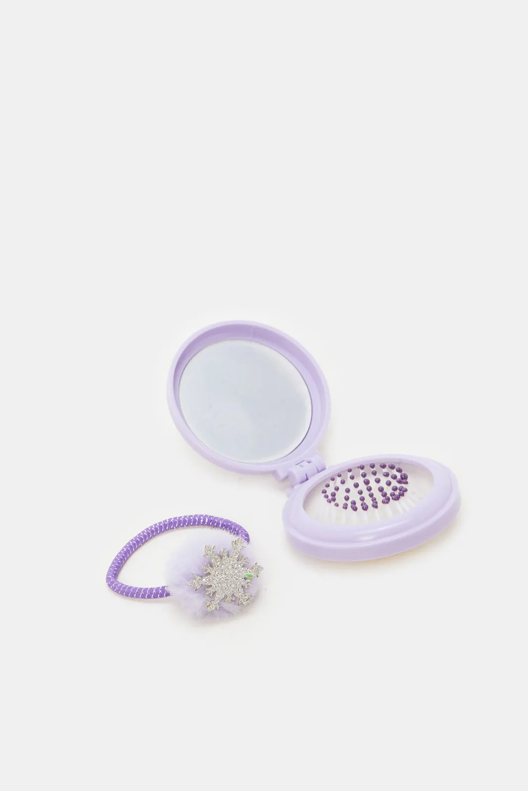 Purple Frozen Elastic And Brush (2 Piece)