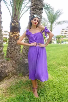 Purple Pop Maxi Dress - PALMAIA