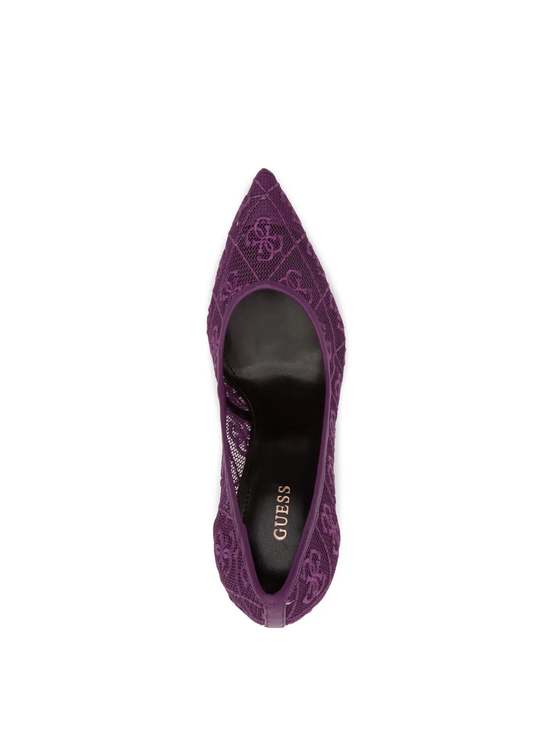 Purple Seannay Logo Pumps