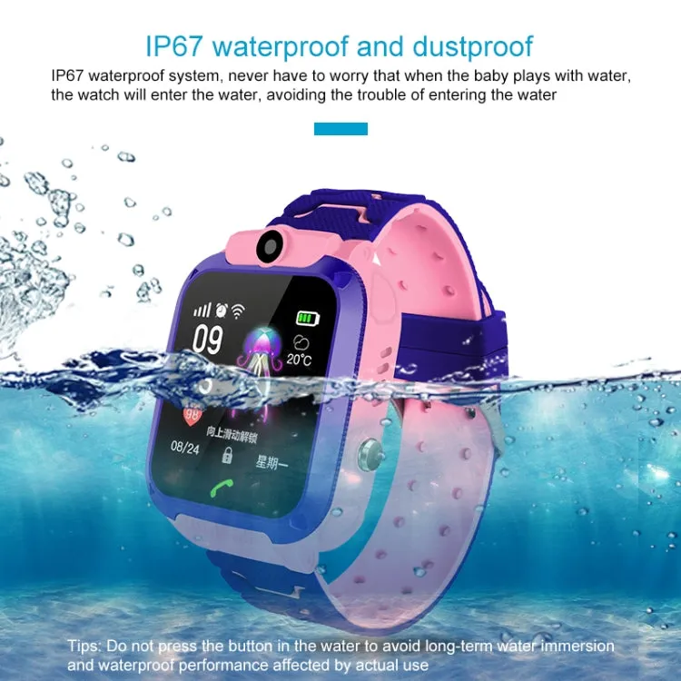 Q120 1.44 inch Color Screen Smartwatch for Children IP67 Waterproof, Support LBS Positioning / Two-way Dialing / One-key First-aid / Voice Monitoring / Setracker APP(Blue)