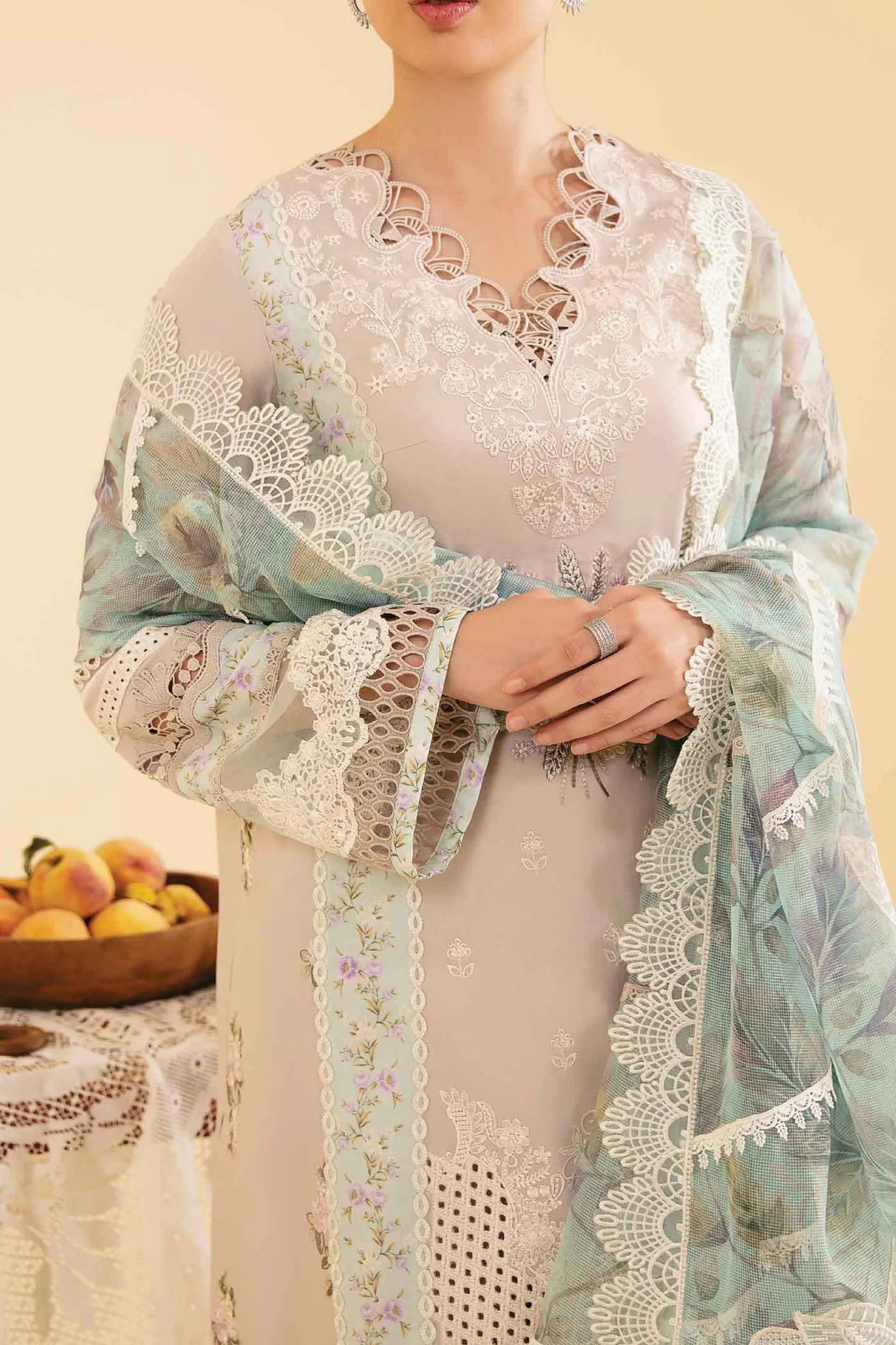 Qlinekari By Qalamkar Unstitched 3 Piece Emb Lawn Collection'2024-SQ-13-Aysel