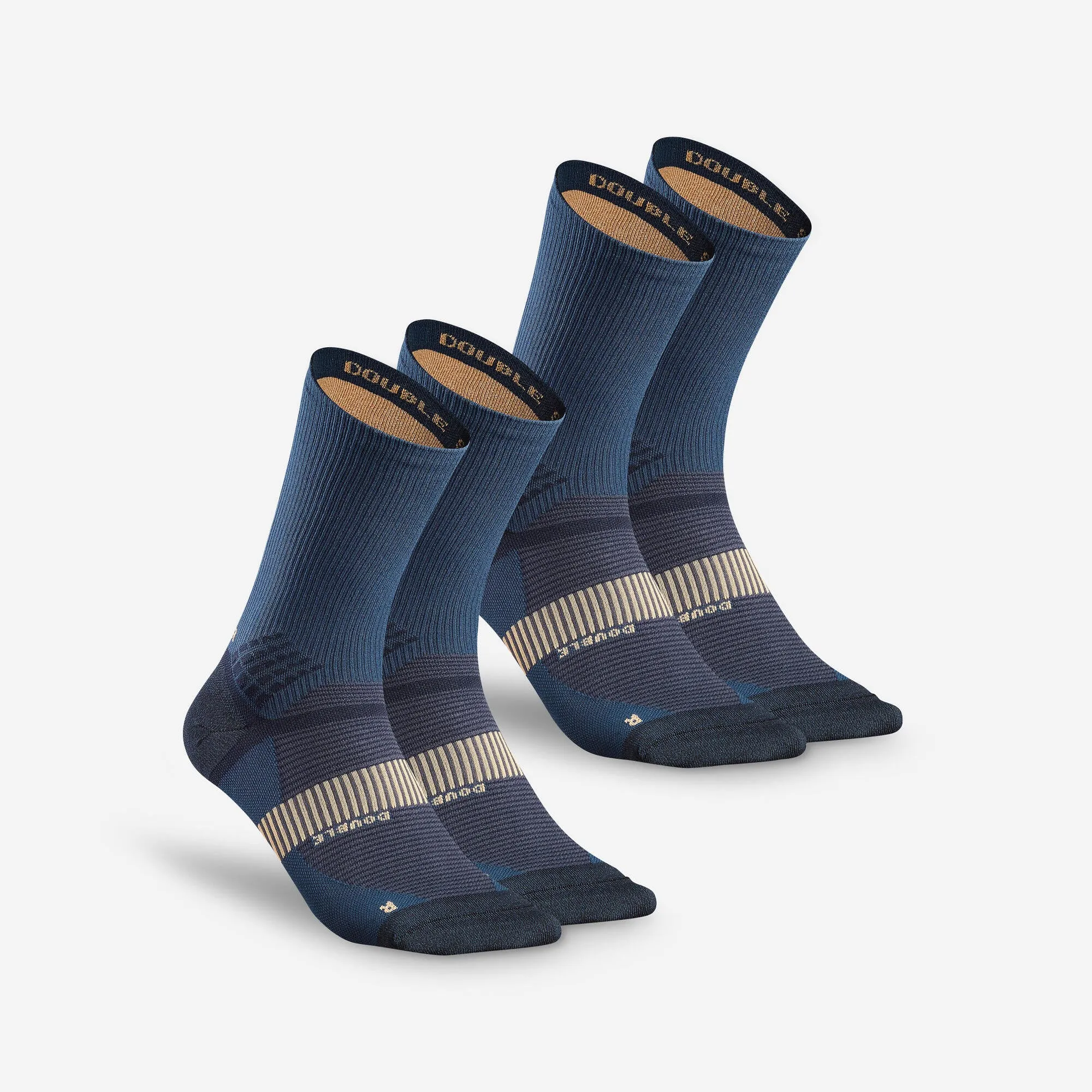 Quechua MH 900 Hiking Double High Socks - 2 Pairs