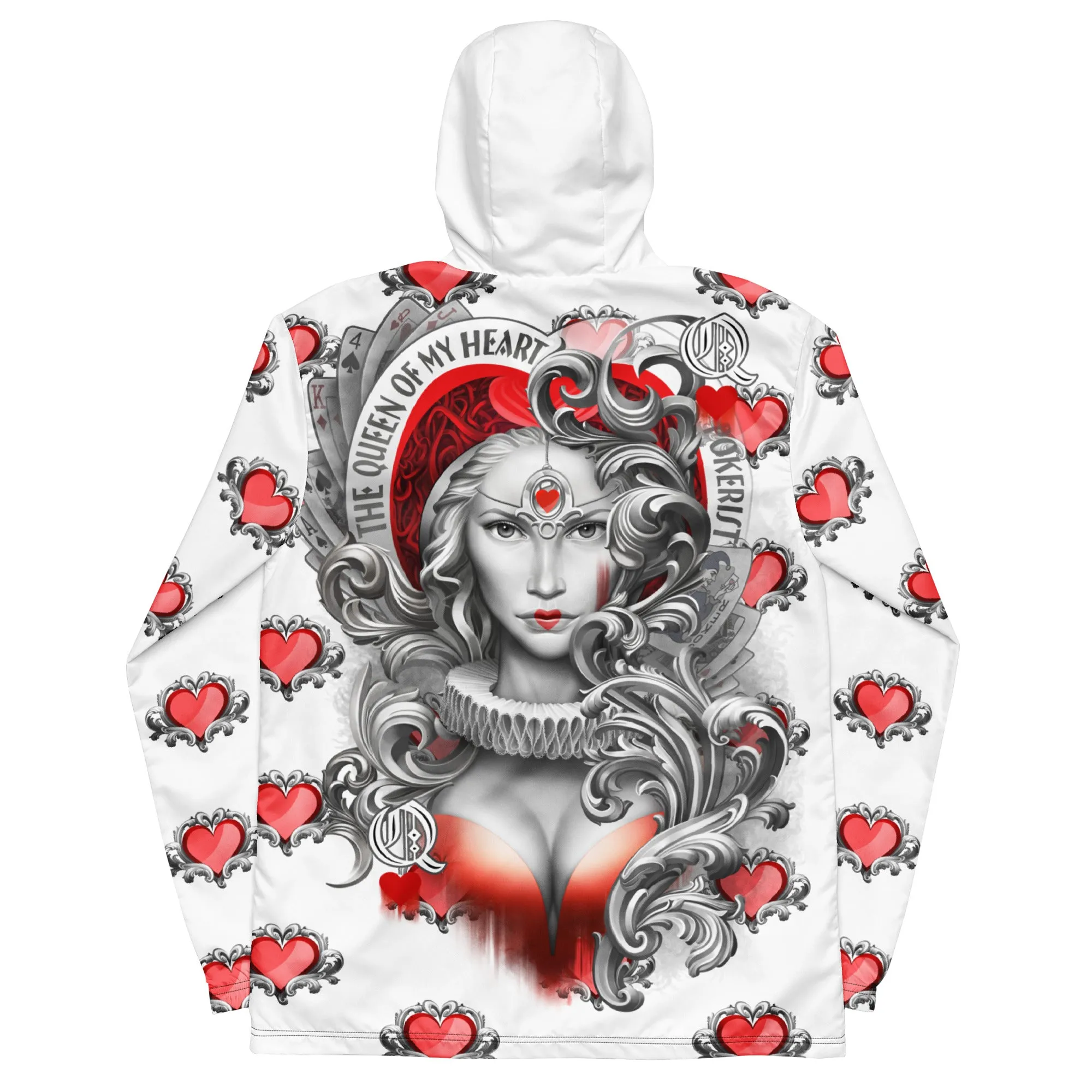 Queen Hearts - Men’s windbreaker