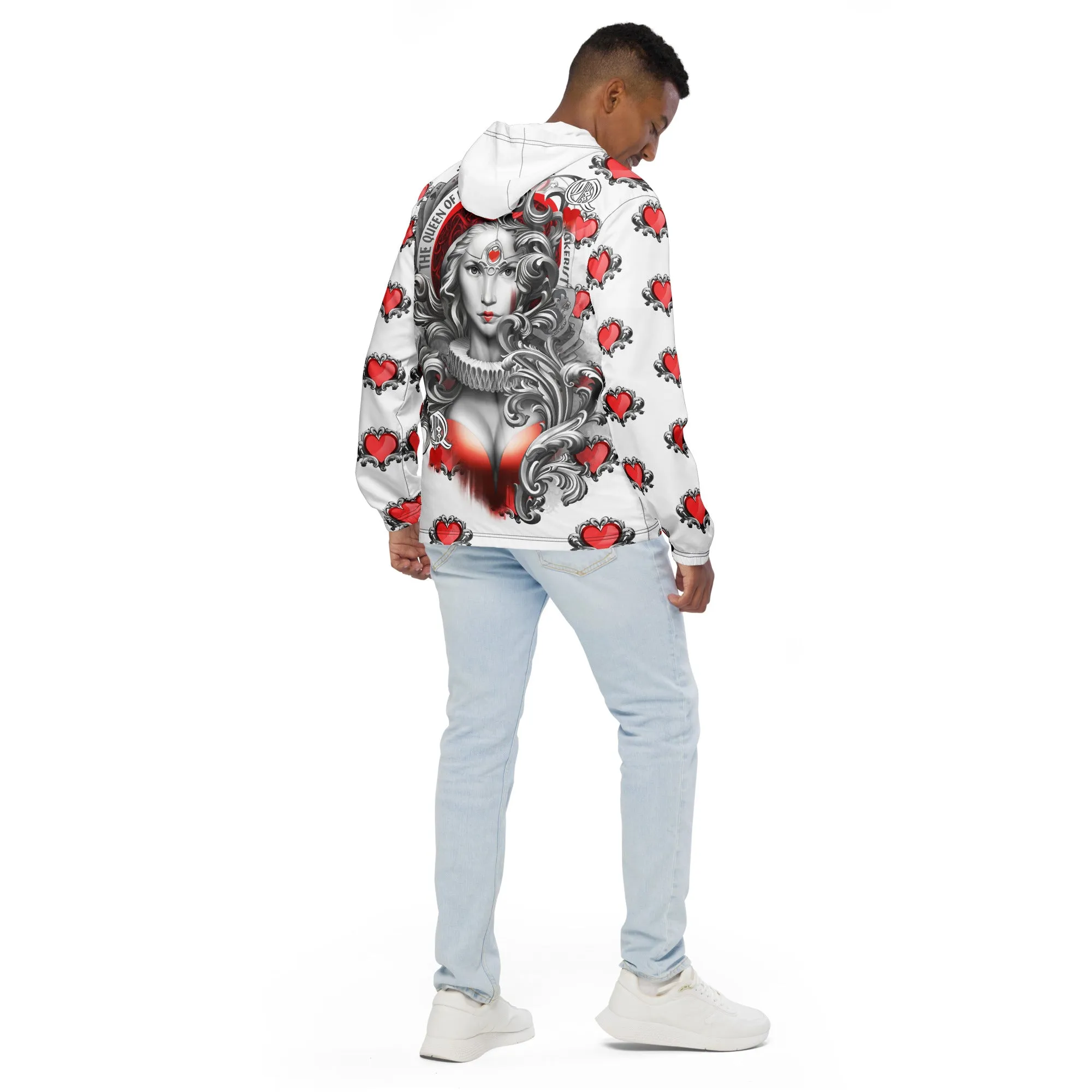 Queen Hearts - Men’s windbreaker