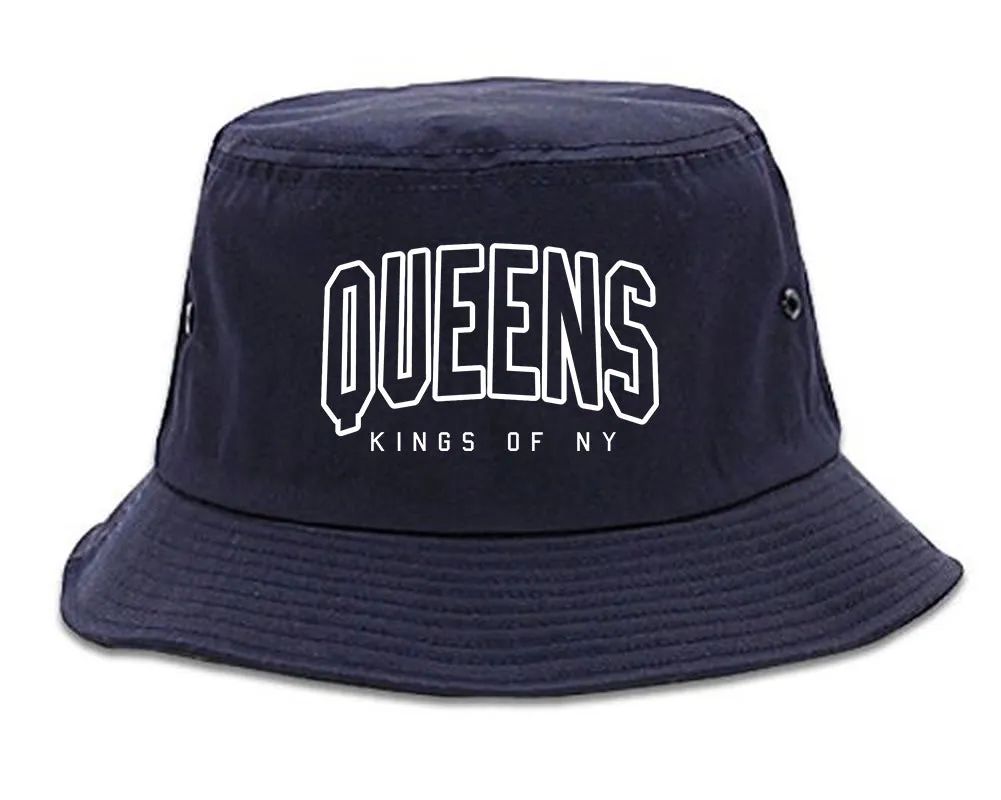 Queens Blue Orange Mens Bucket Hat