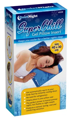 Quietnight Superchill Gel Pillow Insert Mat Cooling Gel Pad - 40 cm x 30 cm