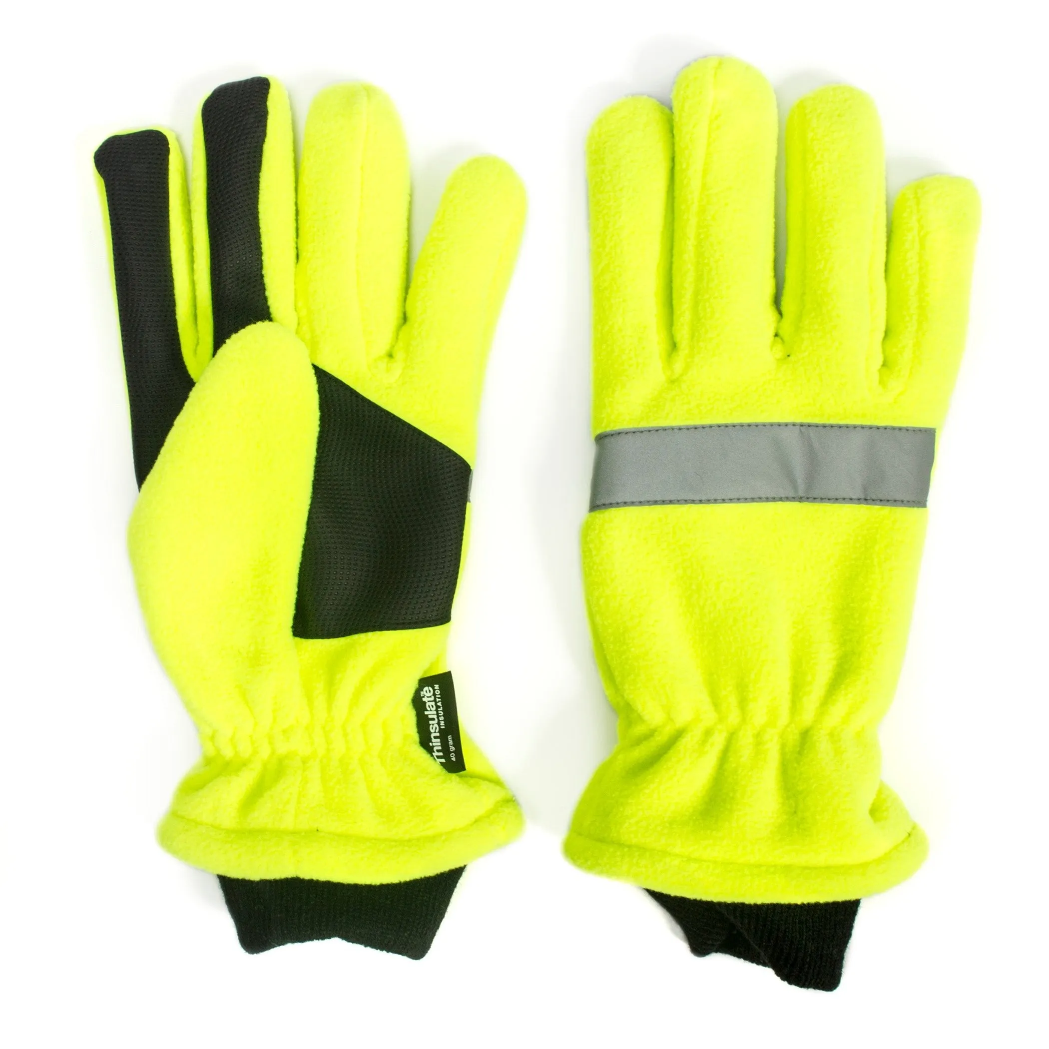 QuietWear High Vis Waterproof Fleece Gloves