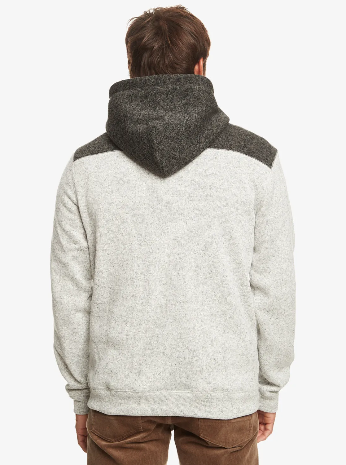 Quiksilver Keller Zip Sweatshirt-Light Grey Heather