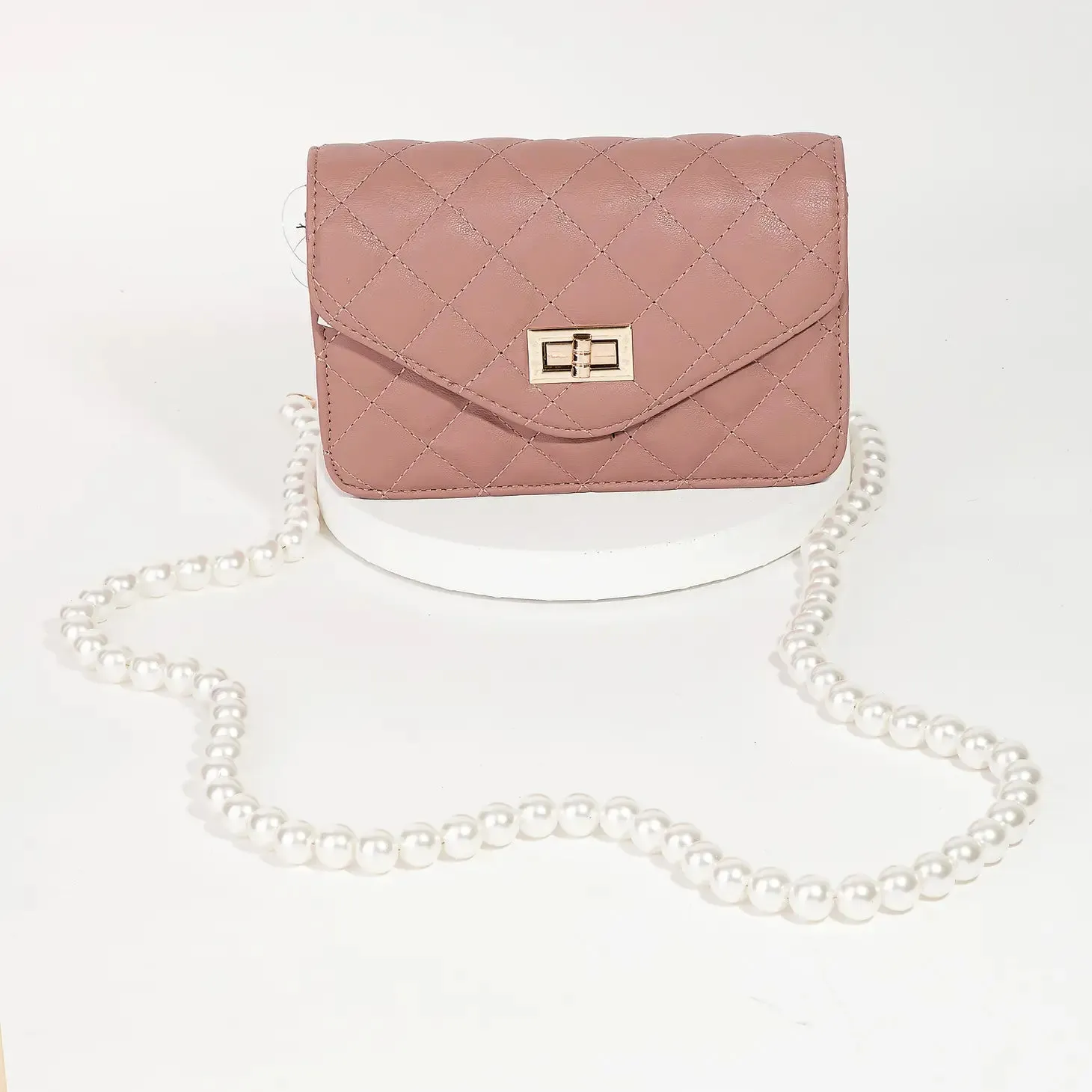 Quilted Envelope Crossbody Bag