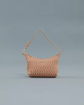 Quilted Shoulder Bag in Beige