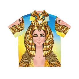 "A Wink A Smile Hawaiian Shirt: Cleopatra-Inspired Style"