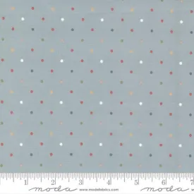 "Country Rose"-Magic Dot Smokey Blue by Lella Boutique for Moda