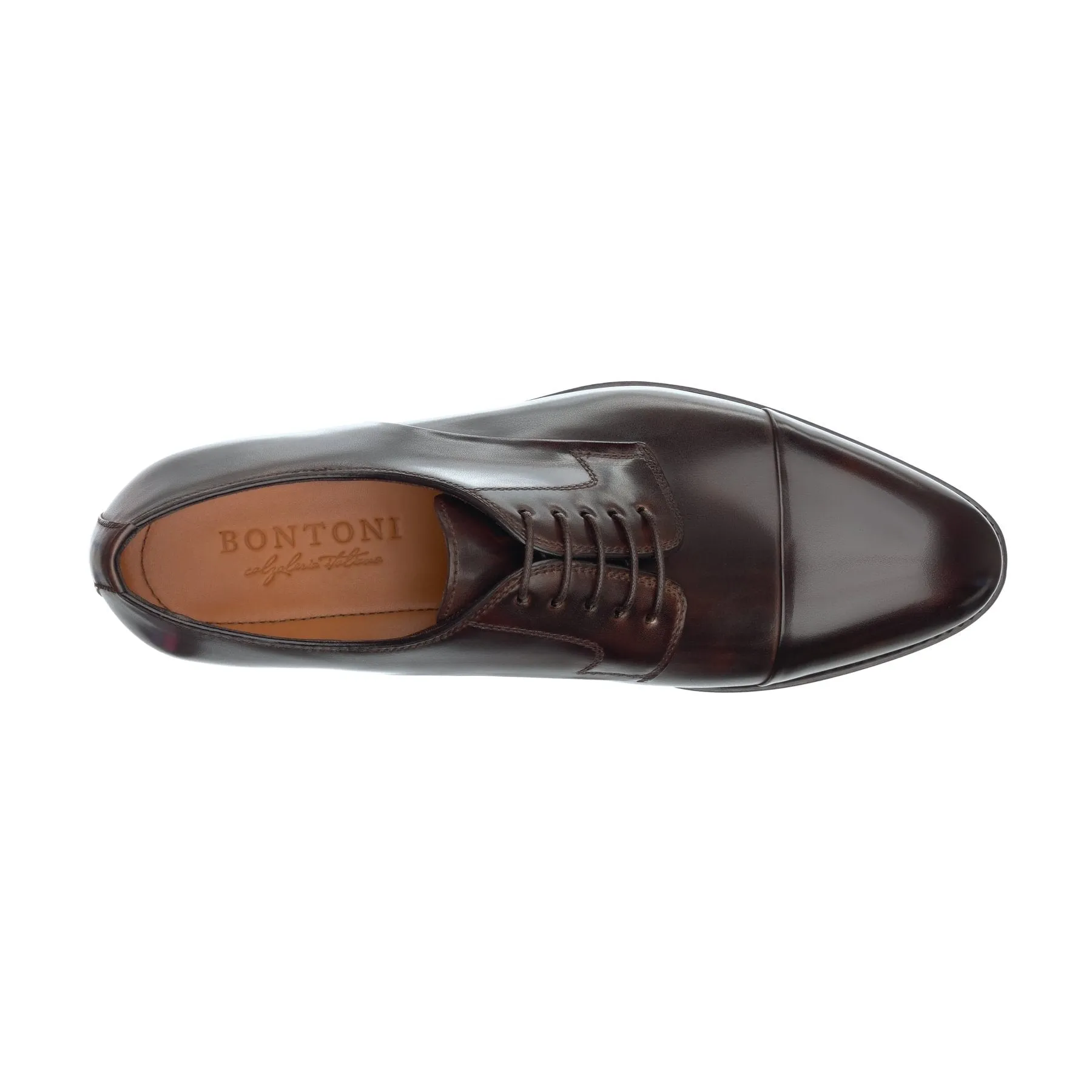 "Tornabuoni" Five-Eyelet Derby with Folded-Edge Cap Toe