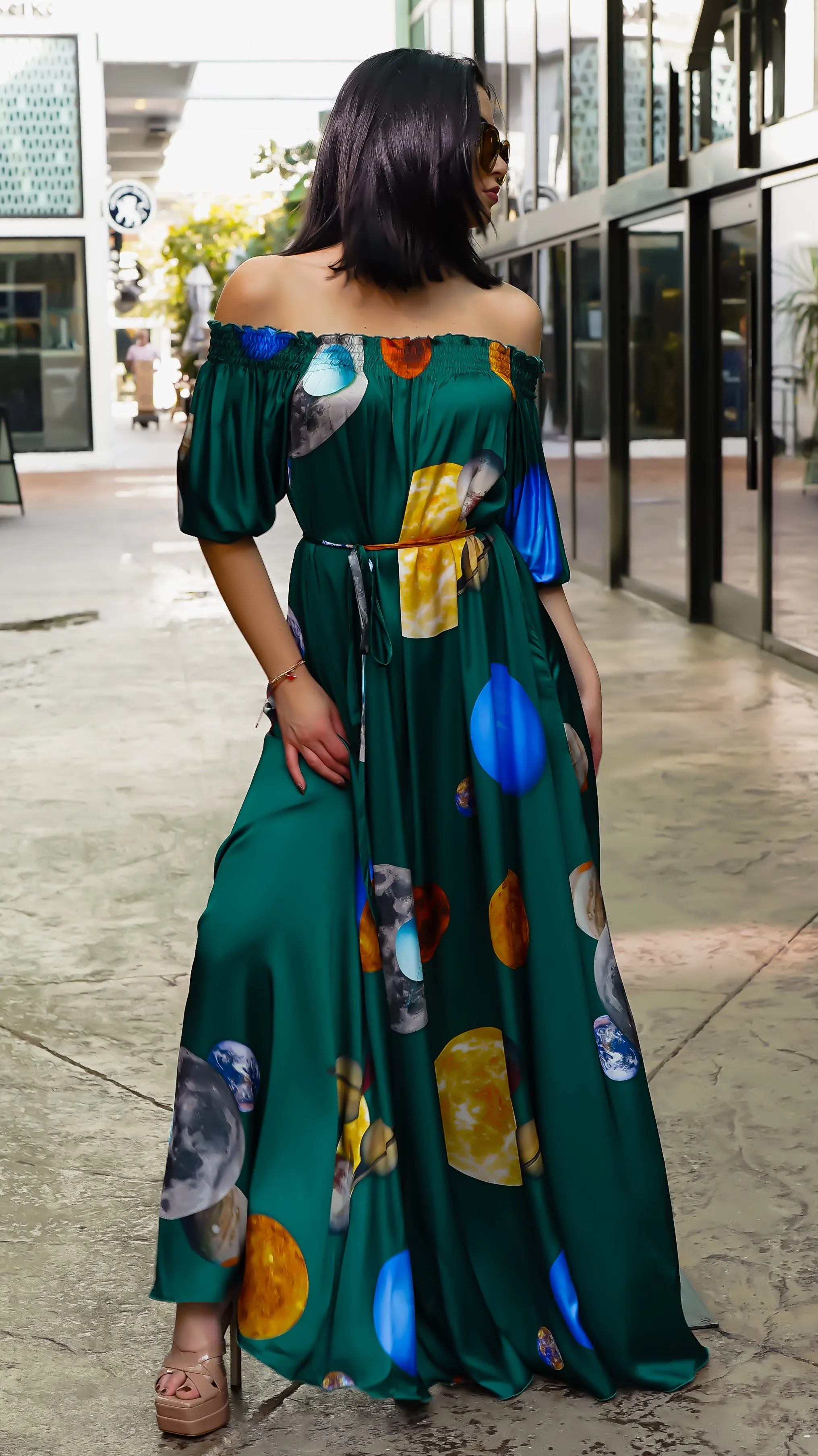 "Universe Awaits" Clio Maxi Dress, Solar System