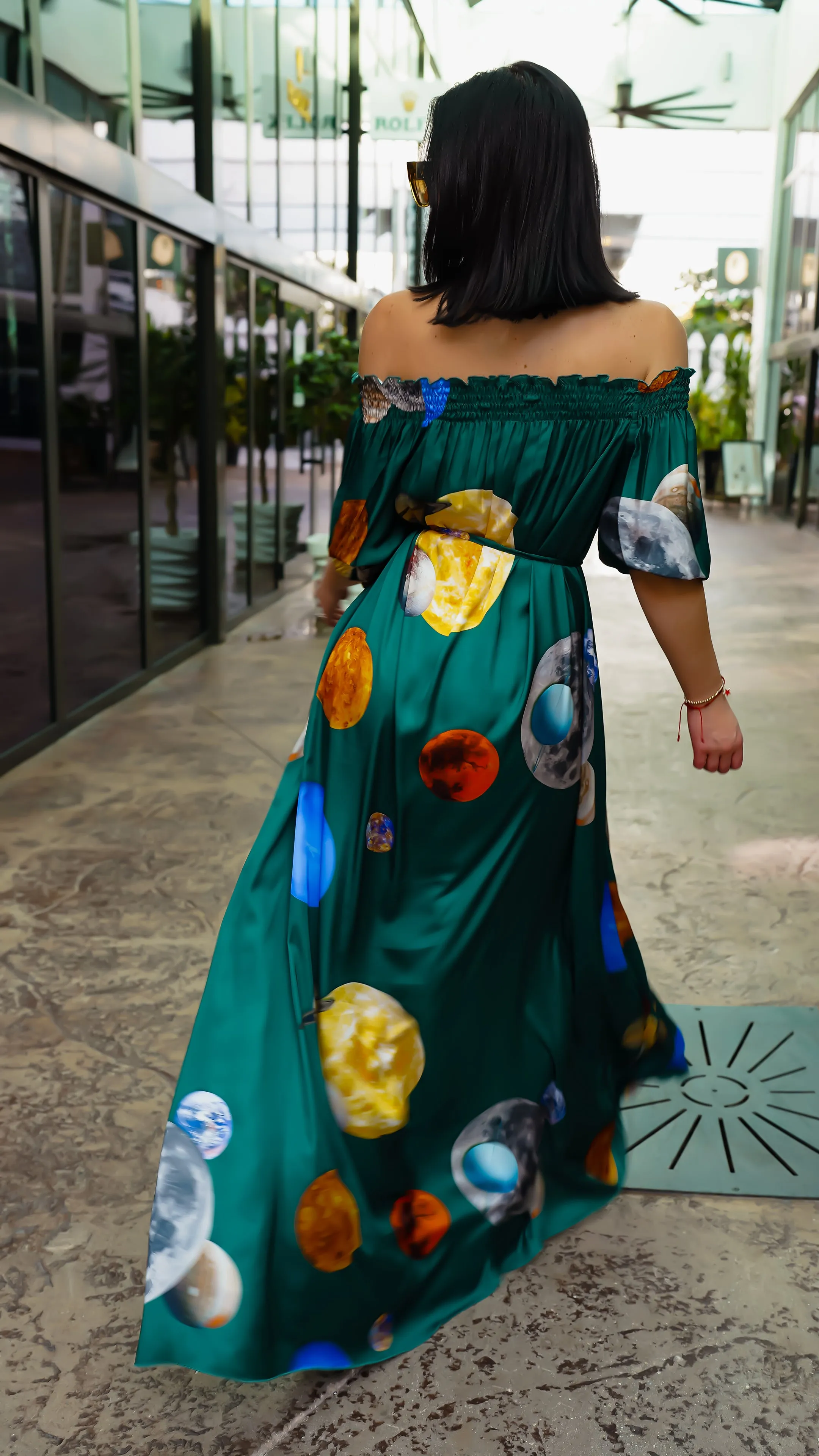 "Universe Awaits" Clio Maxi Dress, Solar System