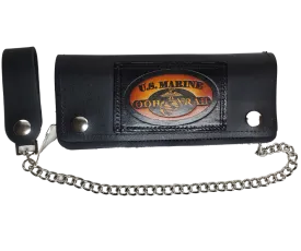 "USMC Semper Fi" 7" Chain Wallet