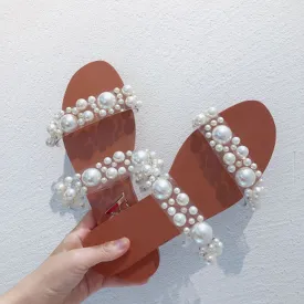 "Yasmin" Pearl Sandals