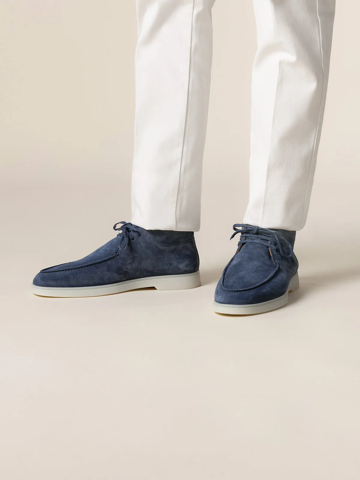 Racing Blue Suede Desert Boot