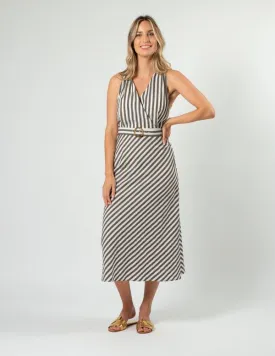 Rael Dress - Licorice Stripe Stripe