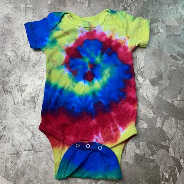 Rainbow Tiedye Baby Onesie