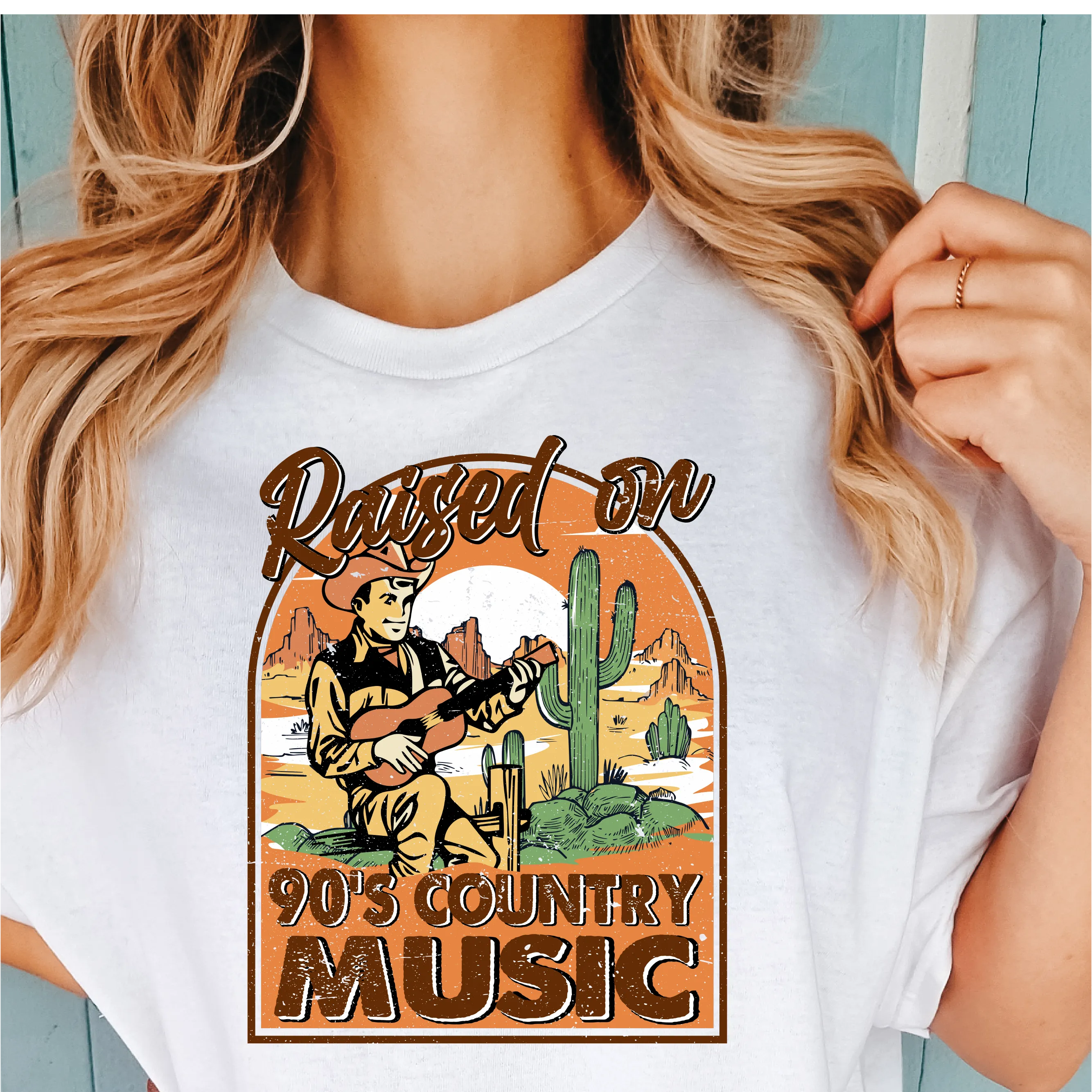 Raised On 90s Country Music - Nashville T-Shirt