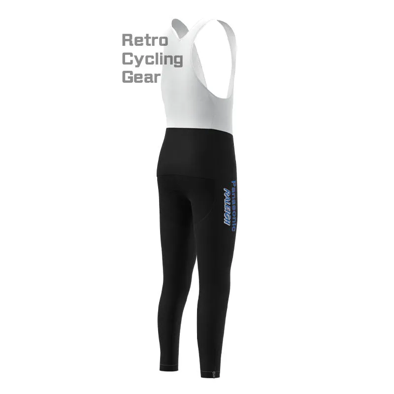 Raleigh Blue-Black Retro Long Sleeve Cycling Kit