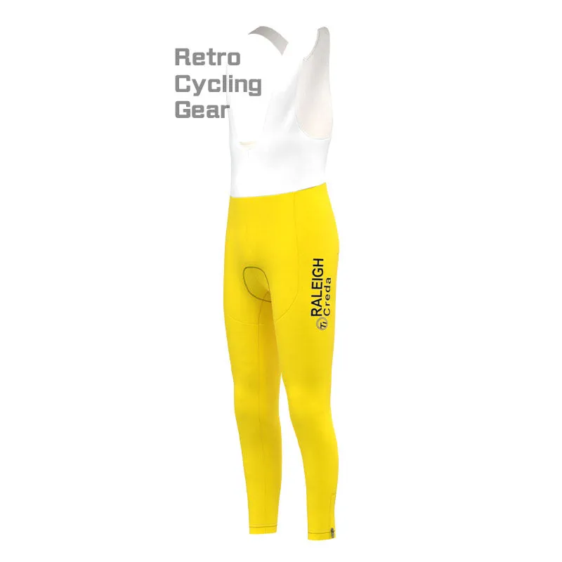 RALEIGH Yellow Retro Long Sleeve Cycling Kit