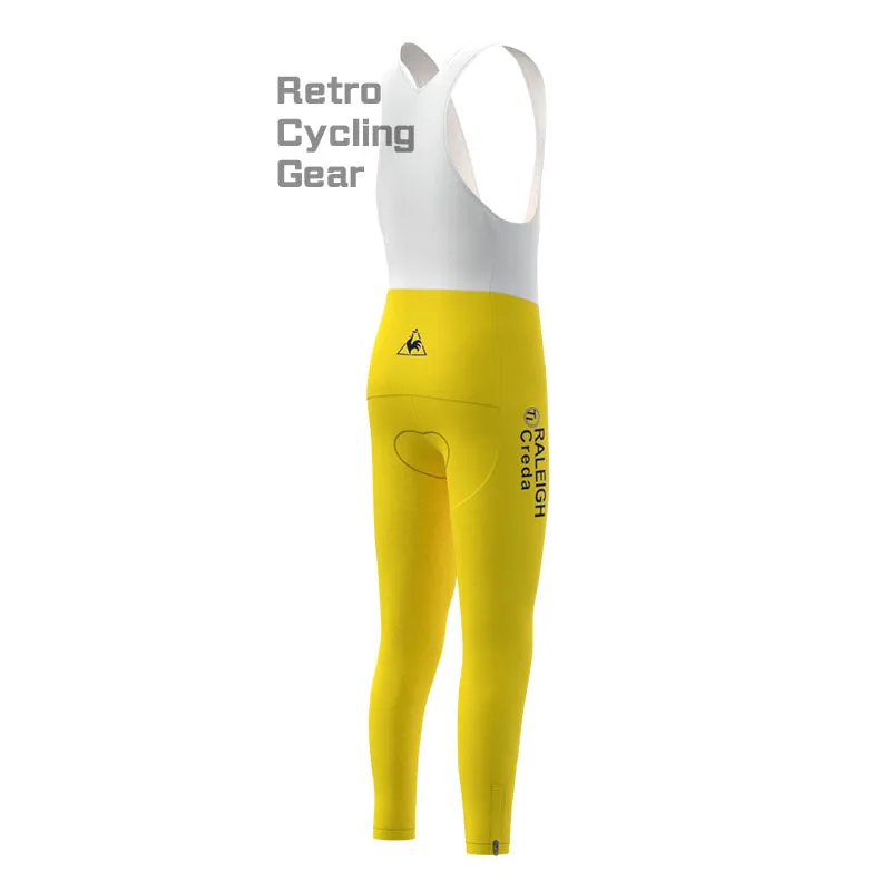 RALEIGH Yellow Retro Long Sleeve Cycling Kit