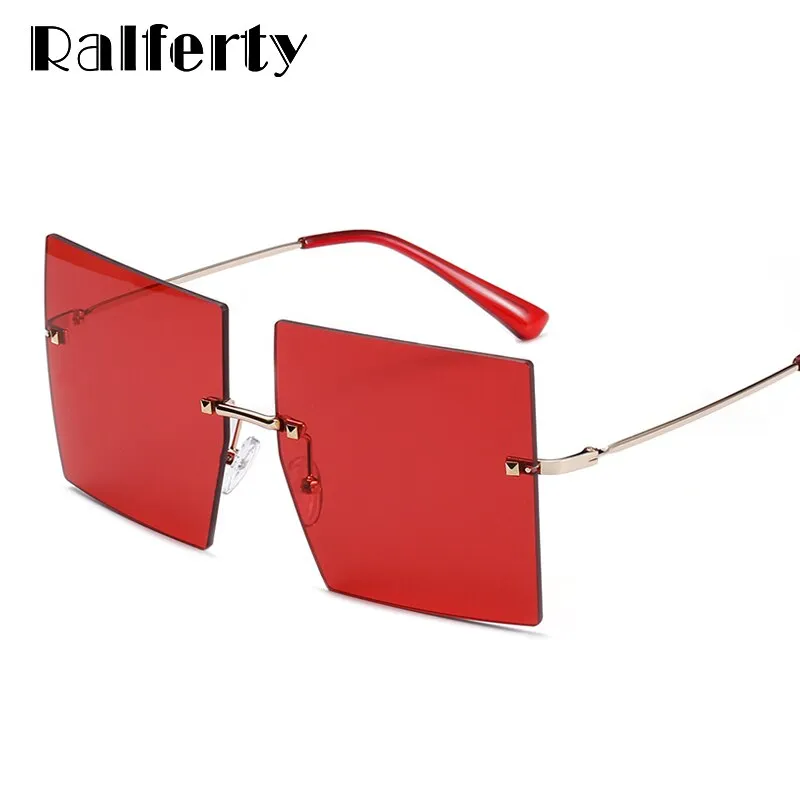 Ralferty Women's Sunglasses Oversized Square W002