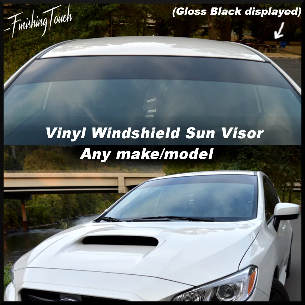 Rally Windshield Visor, Vinyl Windshield Sun Visor