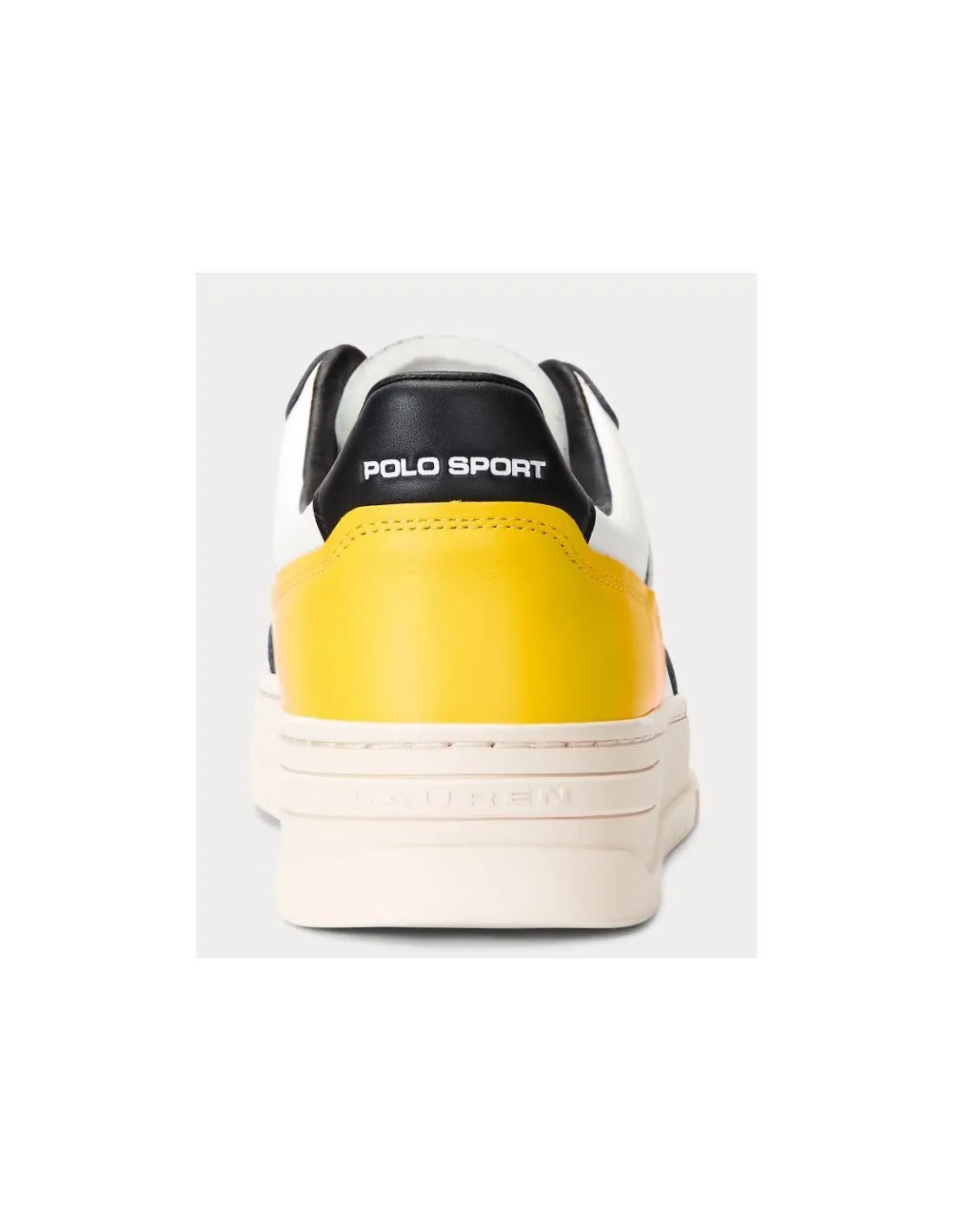 Ralph Lauren Sneakers | White/Navy/Yellow