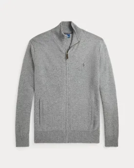 Ralph Lauren Wool Full-Zip Jumper | Grey