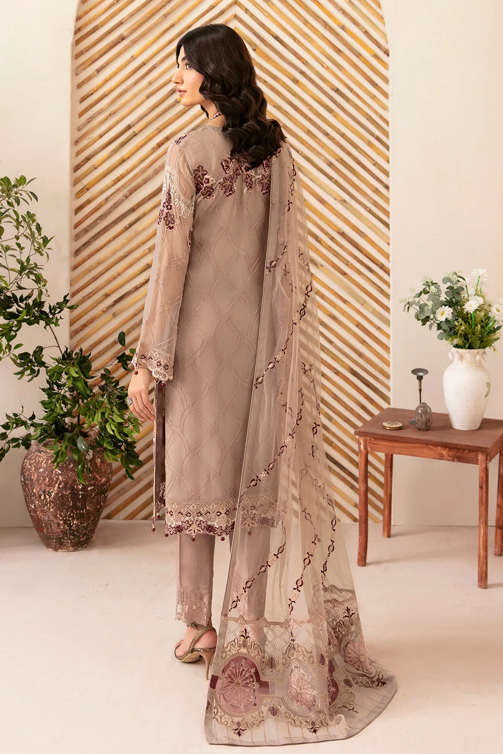 Ramsha Rangoon Chiffon Formals – D-1206