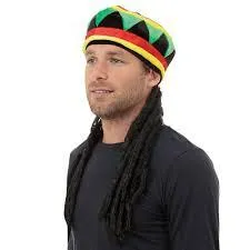 Rasta Hat and Dreadlocks