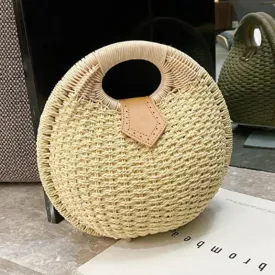 Rattan Bags Wicker Purse | Shell Bag | Straw Beach Bag | Quirky Satchel Bag | Straw Bags