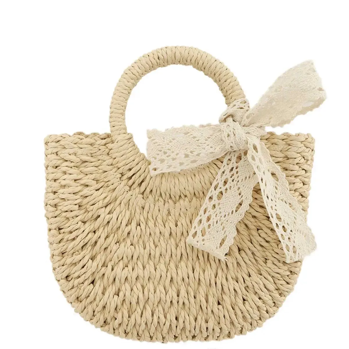 Rattan Crossbody Clutch Bag