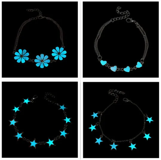 Real night glow bracelets Stars peach blossoms luminous bracelets bracelets