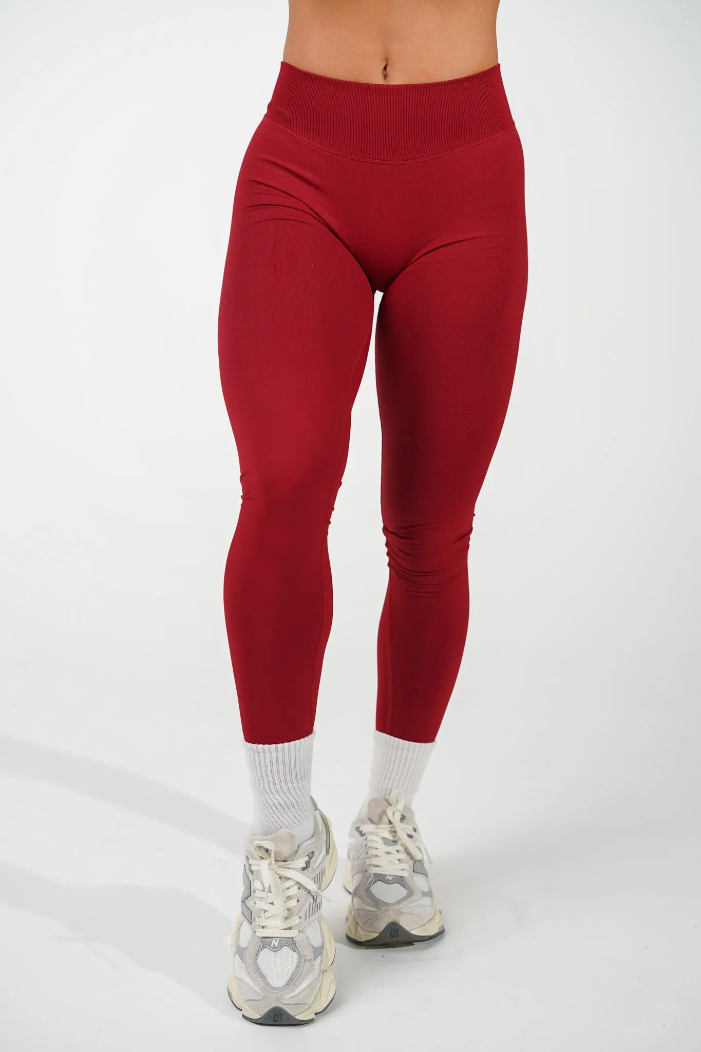 RECOIL LEGGINGS - DARK RED