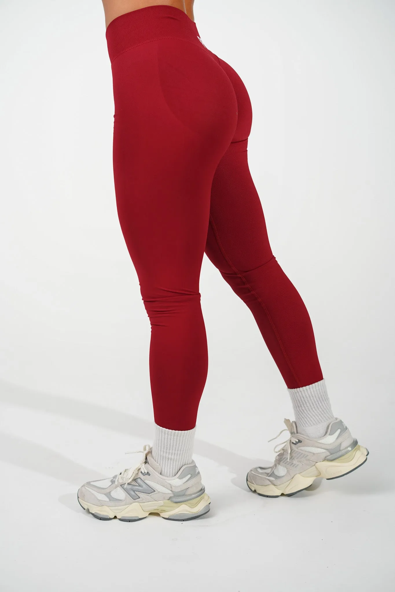 RECOIL LEGGINGS - DARK RED